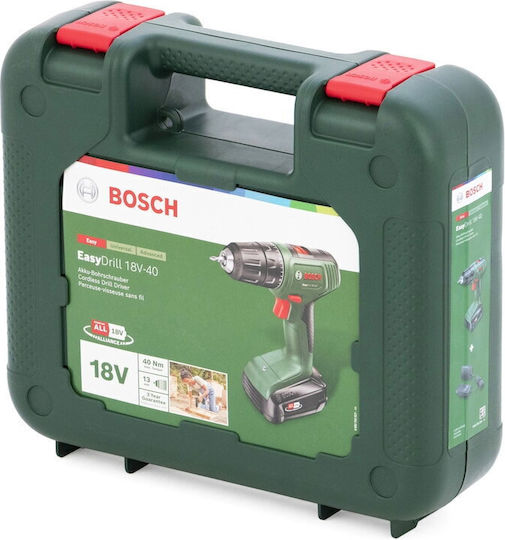 Bosch Easy Bohrschrauber 18V-40 Akkuschrauber Batteriebetrieb Brushless 18V 1x2Ah