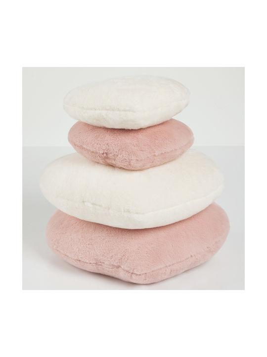 Das Home Sofa Cushion 2296 Made of White Furry 25x33cm