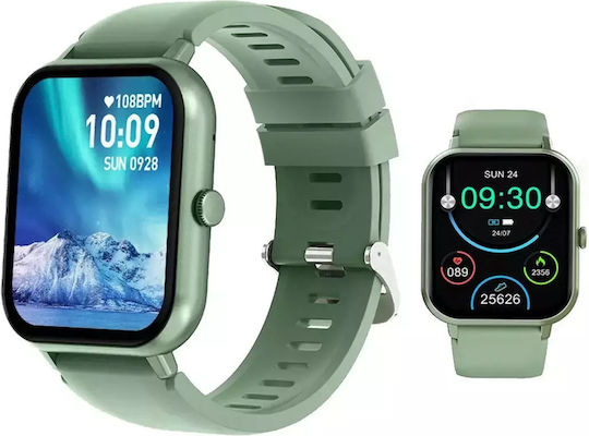 Verk Group 06338 45mm Smartwatch με Παλμογράφο (Πράσινο)