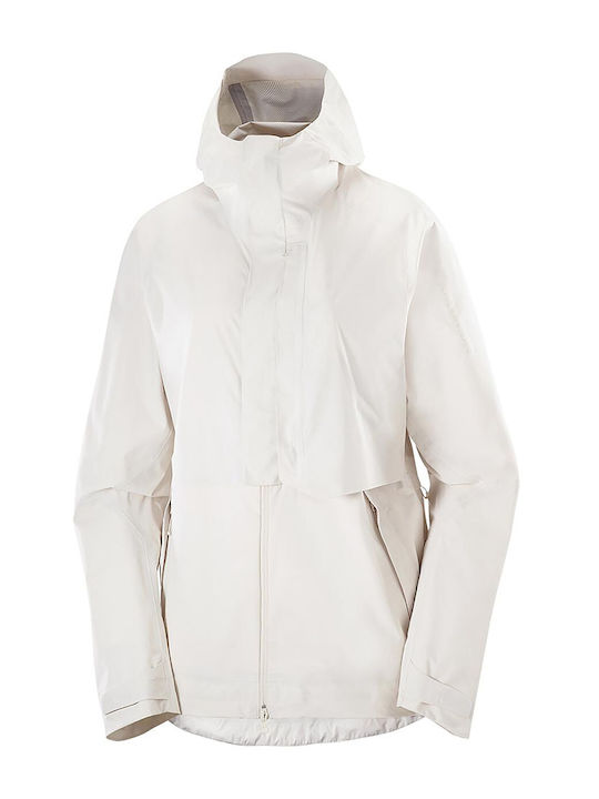 Outerpath Women's Lifestyle Jacket Waterproof for Winter with Hood Beige