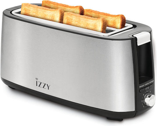 Izzy Toaster 4 Slots 1400W Inox