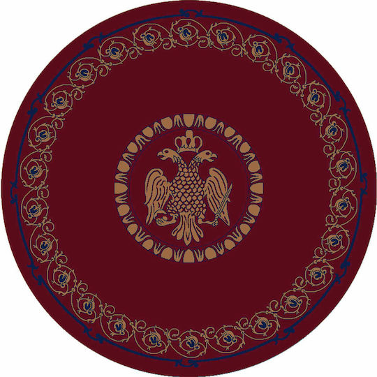 Isexan Byzantium Εκκλησιαστικό Χαλί Στρογγυλό Red με Διάμετρο 150εκ. 40-1515-5000