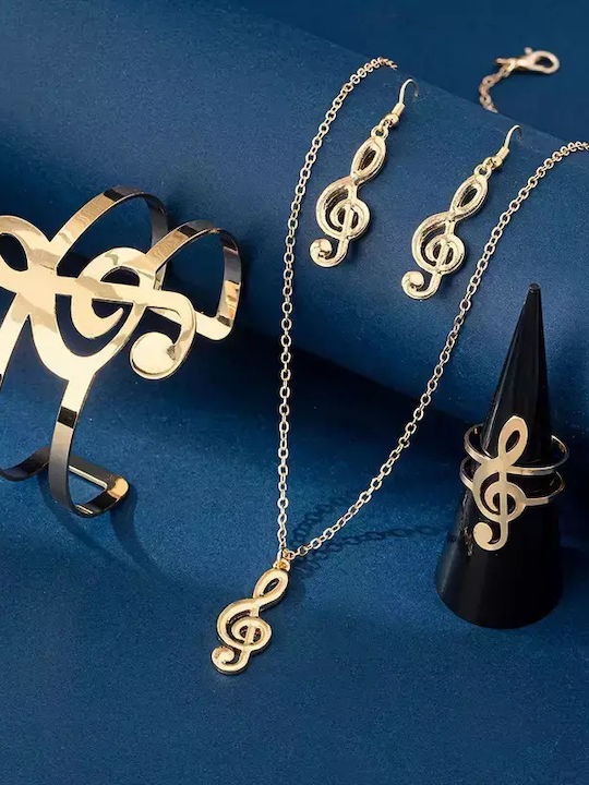 Set mit Halskette , Ohrringe & Ring
