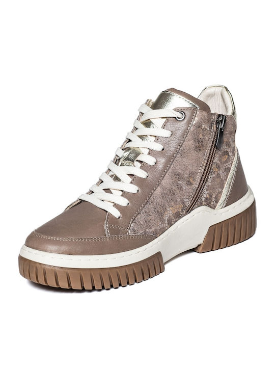 Stiefeletten Damen Beige