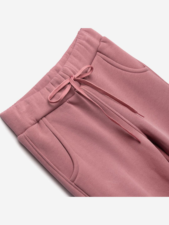 Kids Sweatpants Set Pink 2pcs
