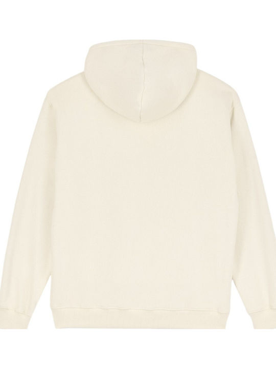 Single Суитшърт с Качулка Light Beige