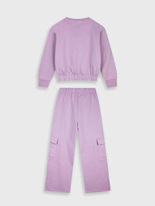 Kinder Sweatpants Set - Jogginganzug Lilac 2Stück Bonjour
