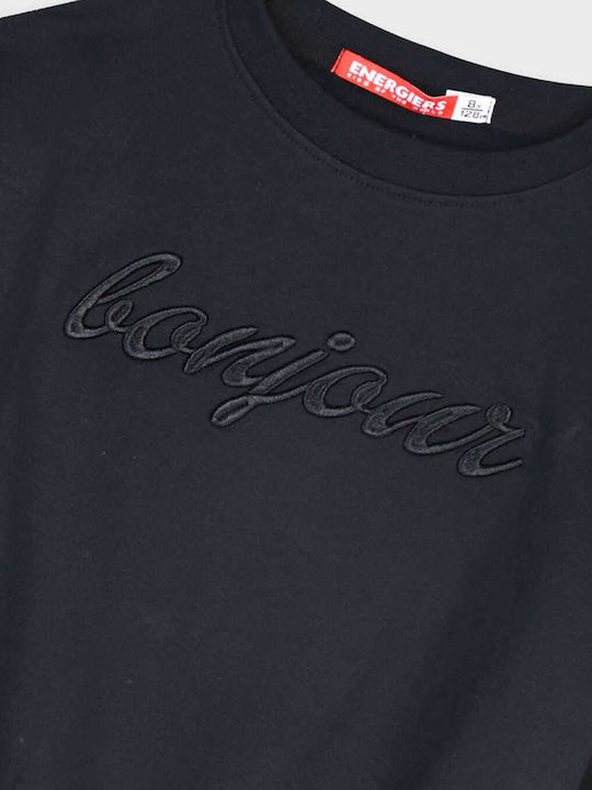 Kinder Sweatpants Set - Jogginganzug Black 2Stück Bonjour