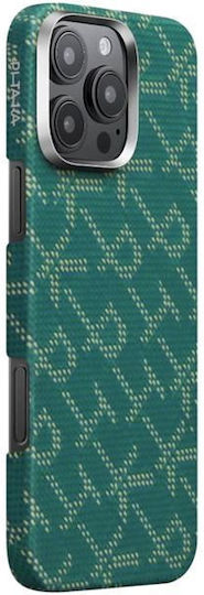 Pitaka Tactile Woven Back Cover Aramid Fiber 1.19mm Green (iPhone 16 Pro)