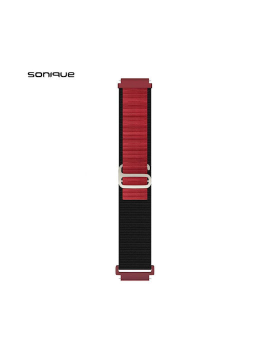 Λουράκι Nylon Alpine Loop Band Sonique 20mm Samsung Huawei Amazfit Xiaomi Honor Μαύρο Κόκκινο Λουράκι Nylon Alpine Loop Band Sonique 20mm Samsung Huawei Amazfit Xiaomi Honor Μαύρο Κόκκινο