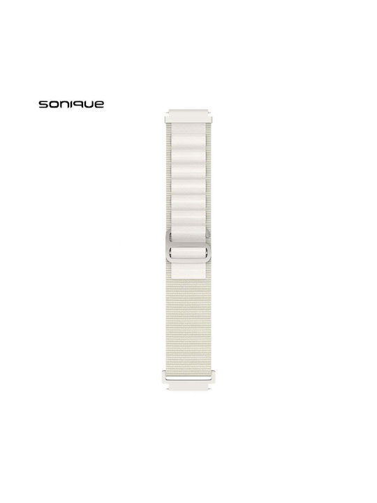 Nylon Alpine Loop Tragbares Band Sonique 22mm Samsung Huawei Amazfit Xiaomi Honor Beiges Nylon Alpine Loop Tragbares Band Sonique 22mm Samsung Huawei Amazfit Xiaomi Honor Beiges