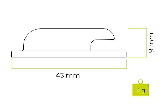 Set 2 Suporturi Mobile Origin din Silicon Autocolant Airtag A2 Albastru