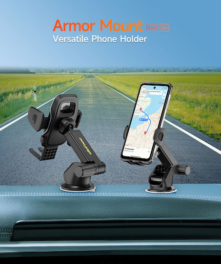Ulefone Armor Mount Поставка за Мобилен Телефон за Кола с регулируеми куки Черна