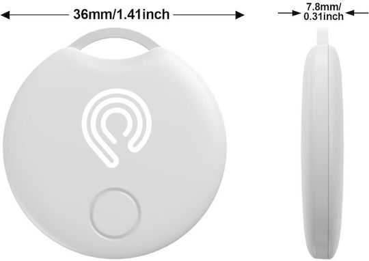 Hyperloq NeoTag Classic Compatible With Apple Find My Light Blue