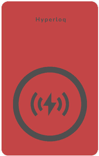Hyperloq NeoCard Google Find Hub Red Rechargeable