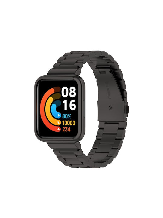 Xiaomi Redmi Watch 2 Lite 2 1 Three Bead Metal Watch Strap Watch Frame Black