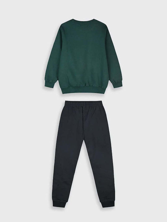 Kids Sweatpants Set Green 2pcs