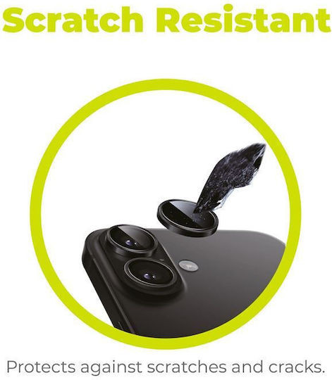 Set 2 Mobile Origin Sapphire Lens Guards Camera Protection Compatible Iphone 16 16 Plus Black