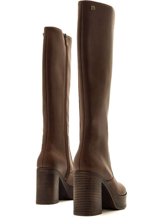 50522 Damenstiefel mit hohem Absatz Braun
