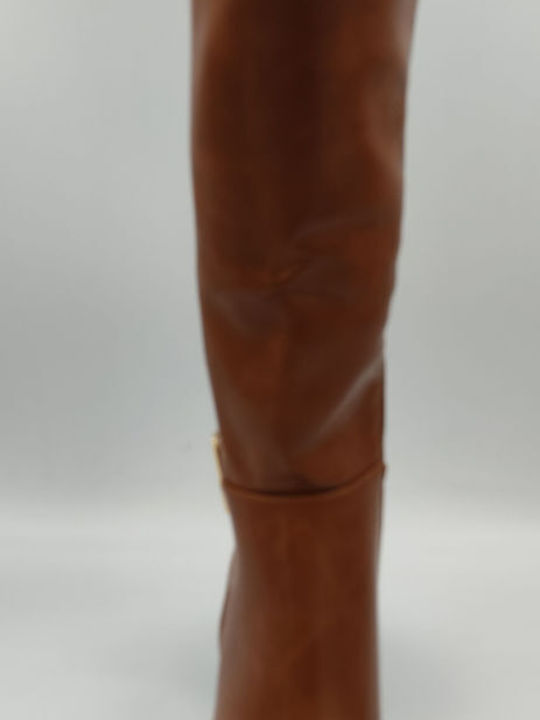 Women's Boots with Rubber Brown