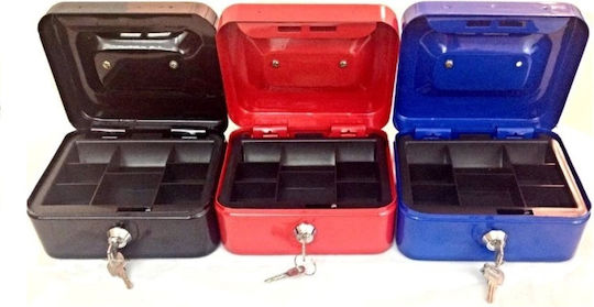 Kassenschrank mit Schloss 83002MCB49CL Blau