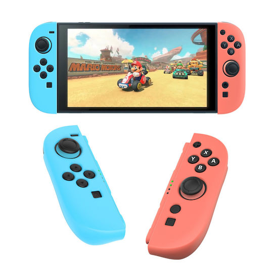 Προστατευτικό Μανίκι Σιλικόνης Nintendo Switch 2 Ροζ Μπλε