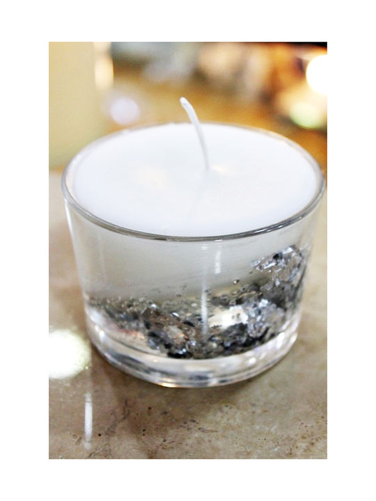 Gerakis Aromatic Candle In Silver Jar 8.2x5.8cm 003956