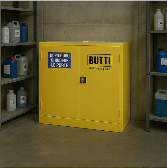 Butti Metallic Storage Cupboard 100cm