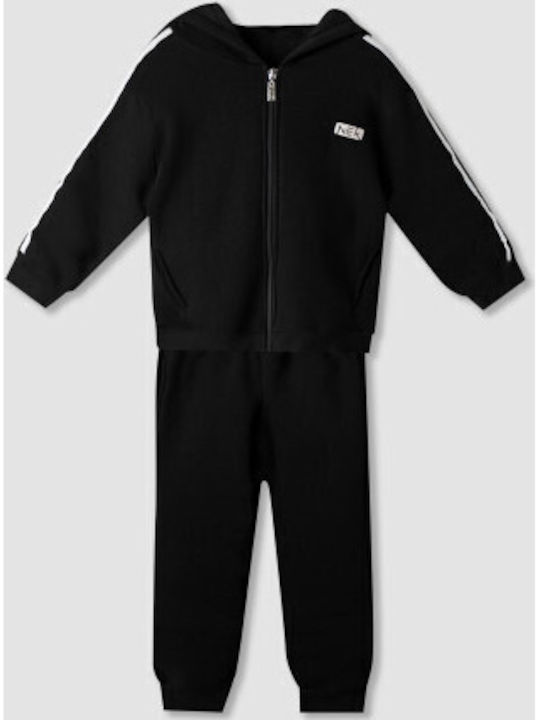 Kids Sweatpants Set Black 2pcs