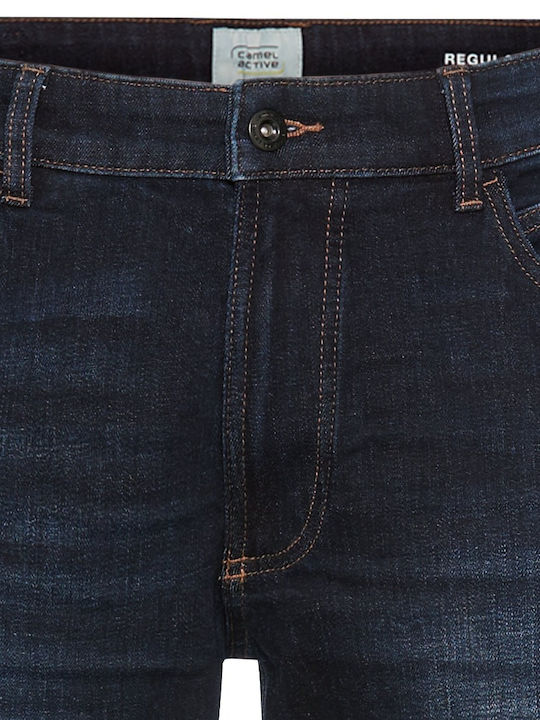 Men's Jeans Pants Elastic with Regular Fit Blue
