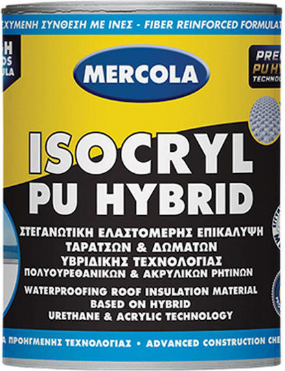 Mercola Ελαστομερές Ακρυλικό Επαλειφόμενο Στεγανωτικό Πολυουρεθάνης 0.75lt Λευκό