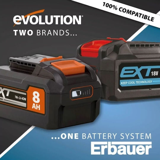 Evolution Φαλτσοπρίονο Μπαταρίας με Δίσκο Κοπής Διαμέτρου 255mm