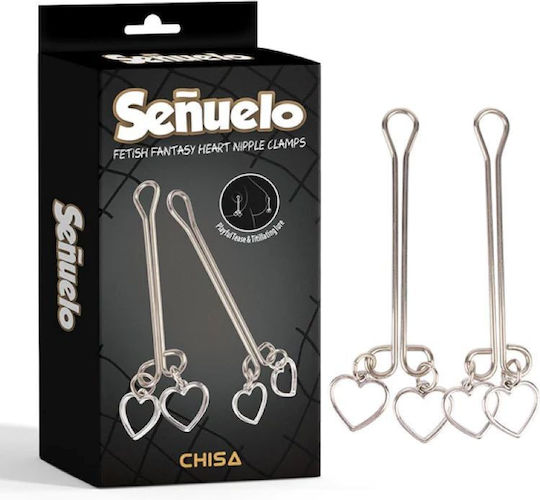 Chisa Novelties Σφιγκτήρες Θηλών σε Γκρι Χρώμα
