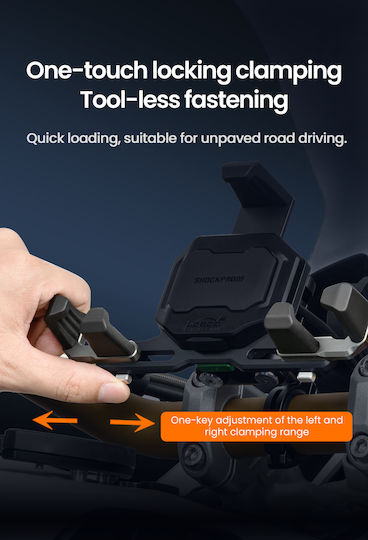 Loboo Mount Phone Motorcycle with Adjustable Arm for Mirror