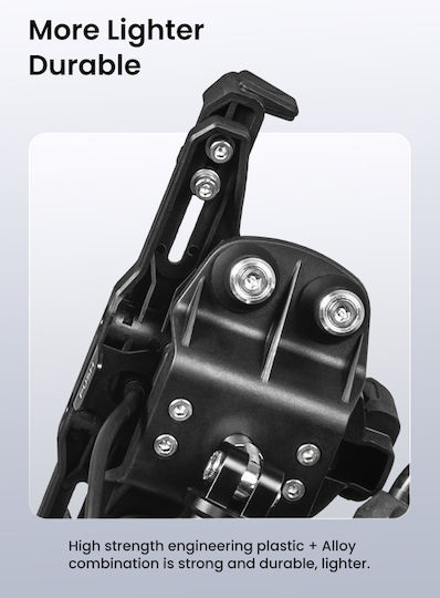 Loboo Motorcycle Phone Mount with Clip for Steering Wheel