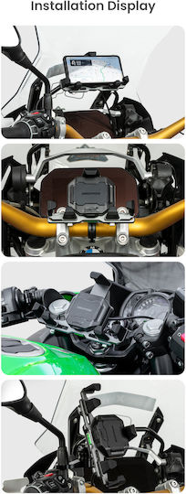 Loboo Mount Phone Motorcycle with Adjustable Arm for Mirror