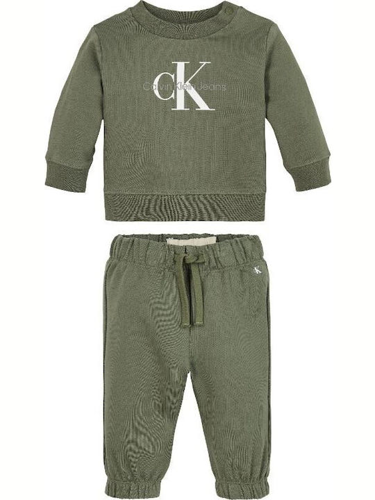 Monogram Kids Tracksuits Khaki 2 Pieces