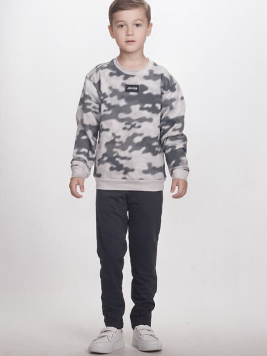 Kids Sweatpants Set Grey-anthracite 2pcs