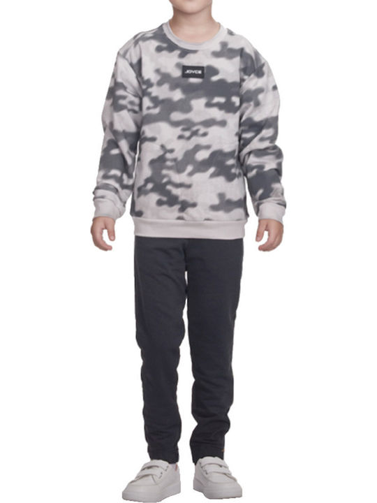 Kids Sweatpants Set Grey-anthracite 2pcs