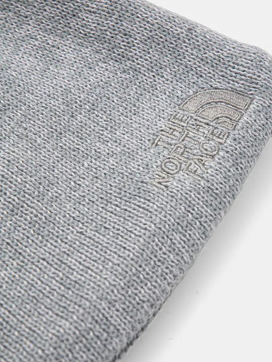 Beanie Unisex Σκούφος Πλεκτός σε Γκρι χρώμα