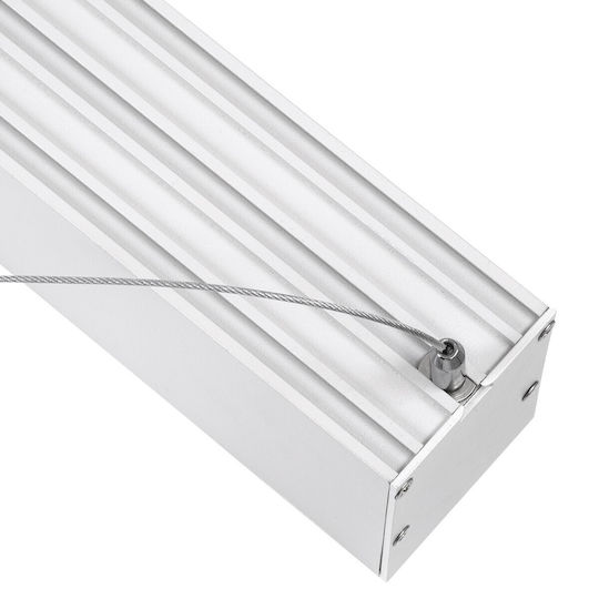 GloboStar Orion Commercial Linear LED Ceiling Light 72W Warm White IP20 Dimmable L120xY7cm