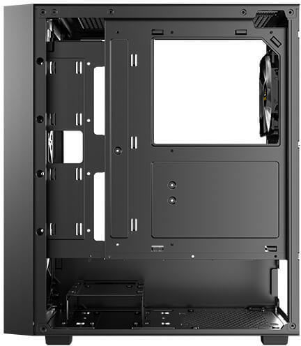 Antec AX65 Gaming Midi-Turm Computergehäuse mit Seitenfenster Schwarz