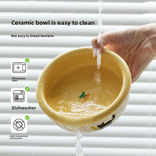 MrZoo Ceramic Food Bowl for Dog & Cat 600ml 15cm