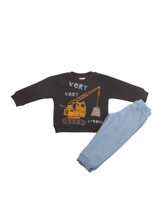 Kids Sweatpants Set Black 2pcs