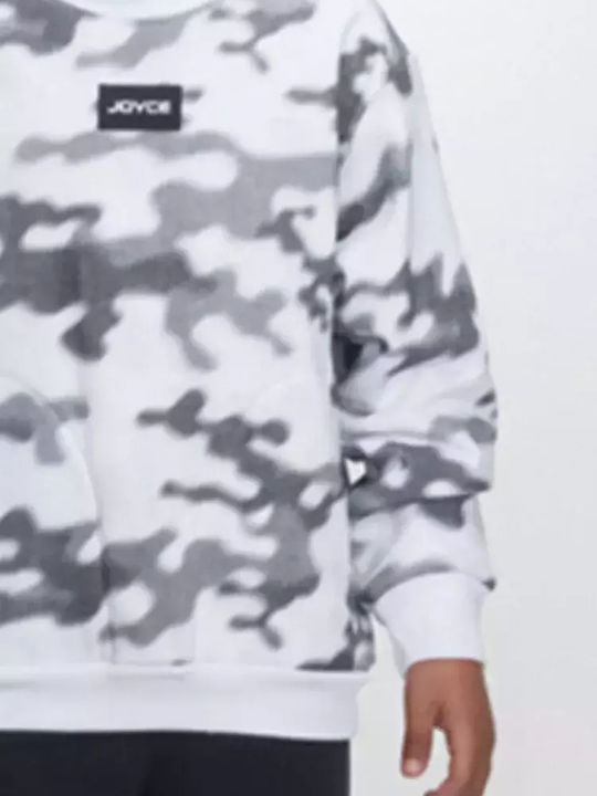 Kids Sweatpants Set White-black 2pcs