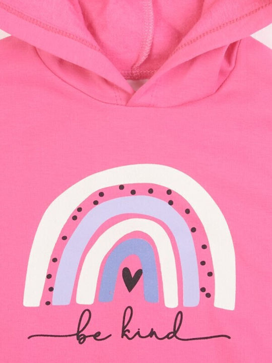 Kids Sweatpants Set Fuchsia 2pcs