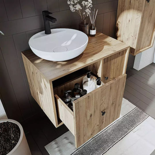 Комплект Баня Маси 3 Чаcти Gusto със Смесител Огледало и Стълбче – MDF и Керамика
