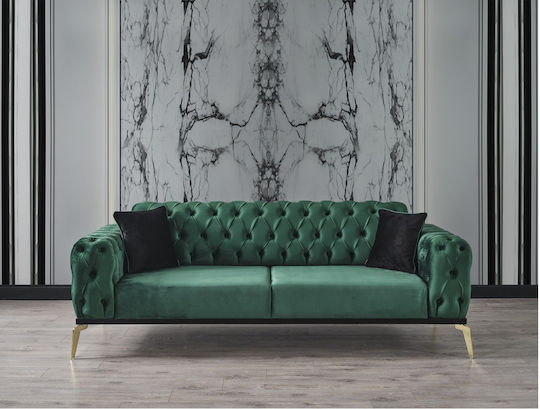 Living Room Furniture Set Couch & Stool Green STE-001905-P1905