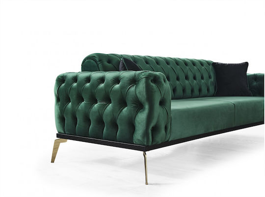 Living Room Furniture Set Couch & Stool Green STE-001905-P1905