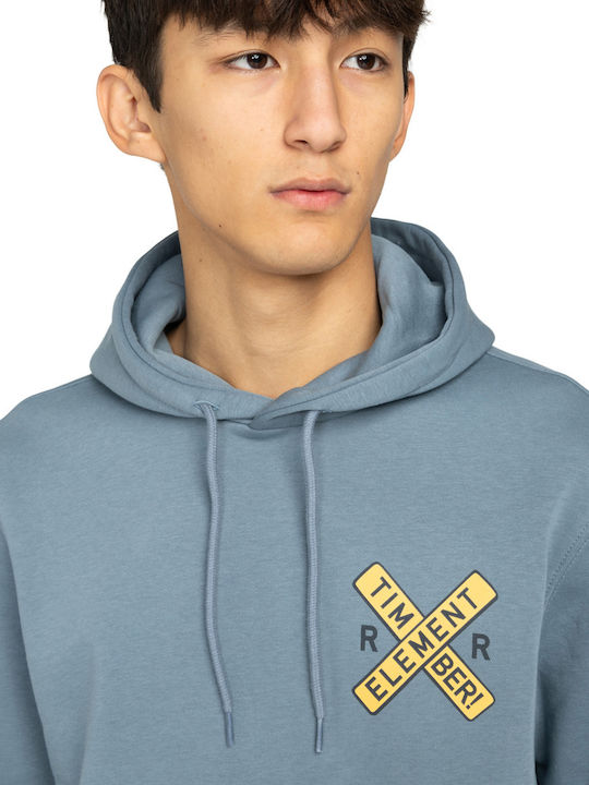 Timber Φούτερ με Κουκούλα Blue